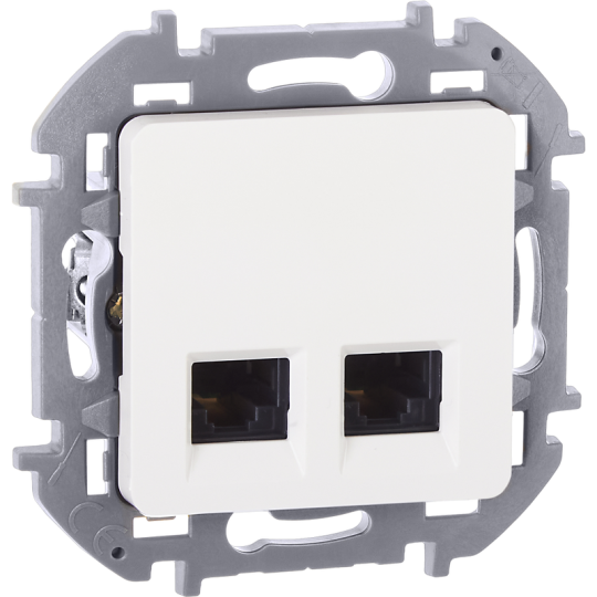 INSPIRIA Роз. комп. 2-я RJ45 кат.5Е UTP бел.