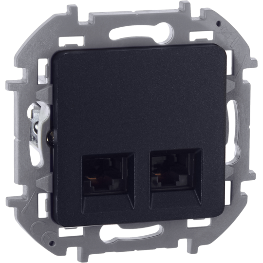 INSPIRIA Роз. комп. 2-я RJ45 кат.5Е UTP антр.