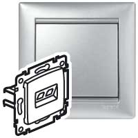 VALENA DIY Роз. комп. RJ45 кат.5Е UTP с захв. алюм.