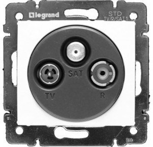VALENA DIY Розетка TV-FM-SAT тип звезда бел.