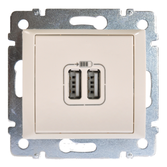 VALENA DIY Роз. USB A+A 15Вт сл. к.