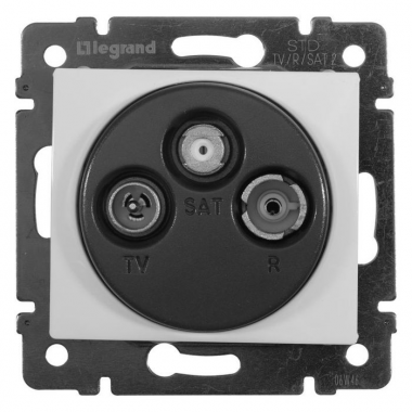 VALENA DIY Розетка TV-FM-SAT тип звезда алюм.