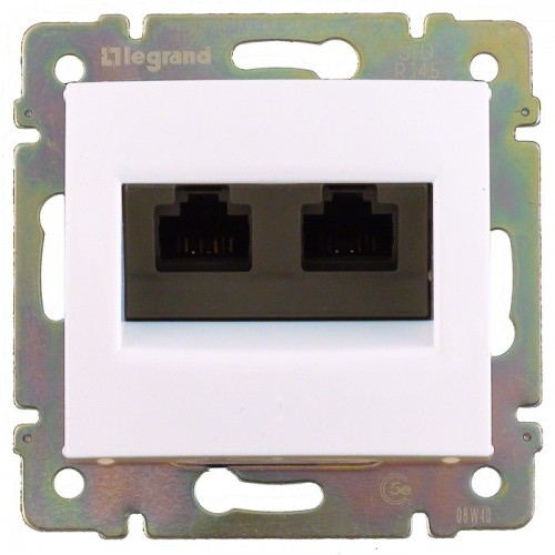 VALENA DIY Роз. комп. 2-я RJ45 кат.5Е UTP сл. к.