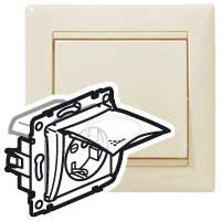 VALENA DIY Роз. с з/к/ш с кр. 16А IP44 сл. к.