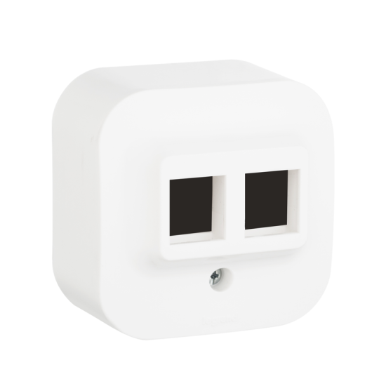 QUTEO Адаптер для роз. RJ45 Keystone бел.