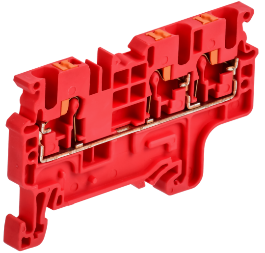 ARMAFIX Клемма пруж. Push In CP-MC 3 выв. 2,5мм2 красная IEK