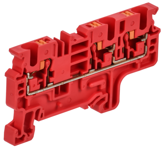 ARMAFIX Клемма пруж. Push In CP-MC 3 выв. 4мм2 красная IEK