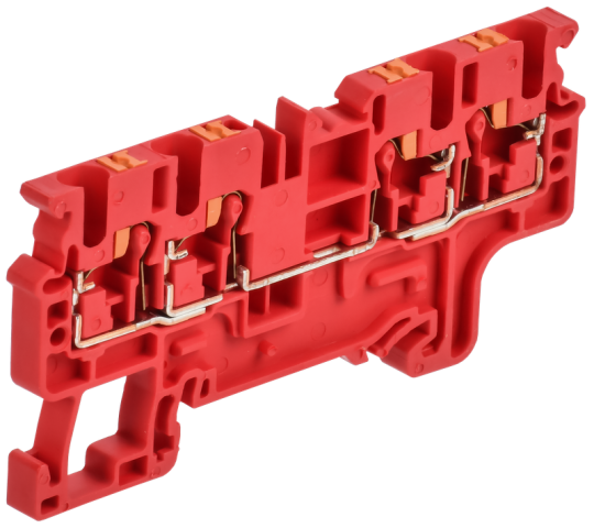 ARMAFIX Клемма пруж. Push In CP-MC 4 выв. 2,5мм2 красная IEK