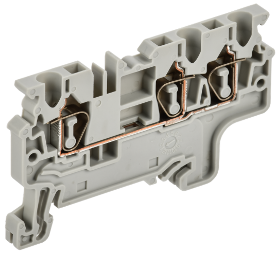 ARMAFIX Клемма пруж. CX2.5-3 2,5мм2 3-конт. серая IEK