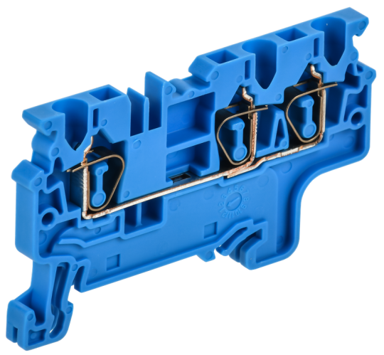 ARMAFIX Клемма пруж. CX2.5-3 BU 2,5мм2 3-конт. синяя IEK