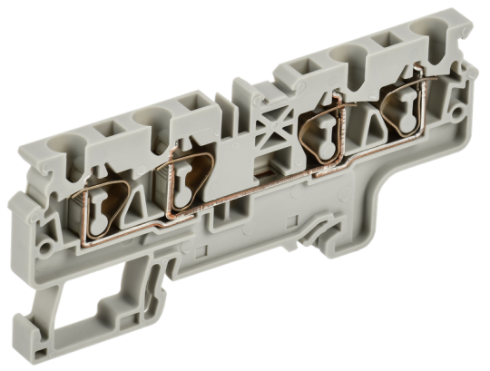 ARMAFIX Клемма пруж. CX4-4 4мм2 4-конт. серая IEK