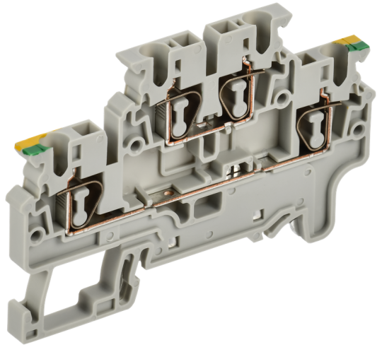ARMAFIX Клемма пруж. 2 уровня зазем. CXDL2.5 PE IEK