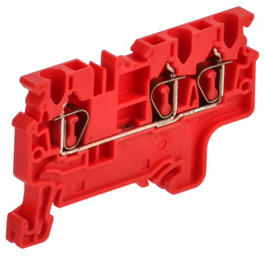 ARMAFIX Клемма пруж. CX2.5-3 3-конт. красная IEK