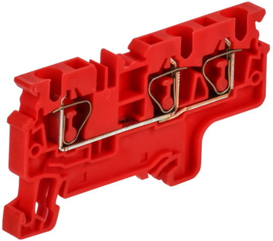 ARMAFIX Клемма пруж. CX4-3 3-конт. красная IEK