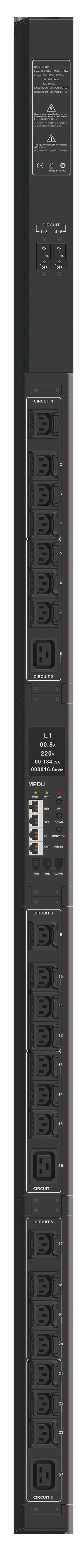 ITK ADMIN PDU PV1212 мон. 1Ф 32А 21С13 3С19