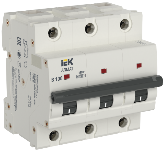 ARMAT Авт. выкл. M10H 3P B 100A IEK