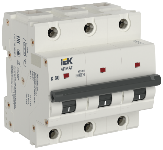 ARMAT Авт. выкл. M10H 3P K 80А IEK