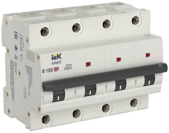 ARMAT Авт. выкл. M10H 4P B 100A IEK