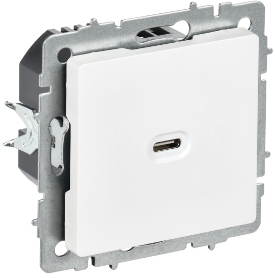 BRITE Роз. USB C 65Вт высокоскор. зар. РЮ12-1-БрАБ а/б IEK