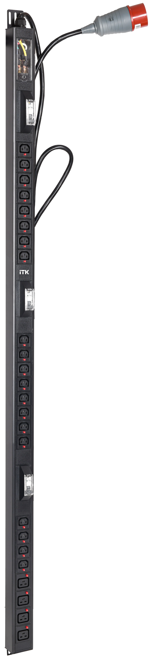 ITK BASE PDU PV1113 36U 3ф 32А 20C13 4C19 3м IEC60309