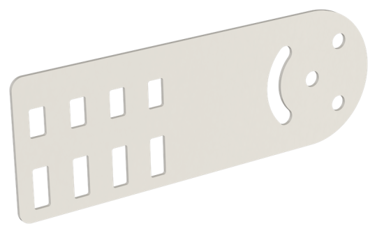 Пластина шарнирная h=80мм RAL 9016 IEK