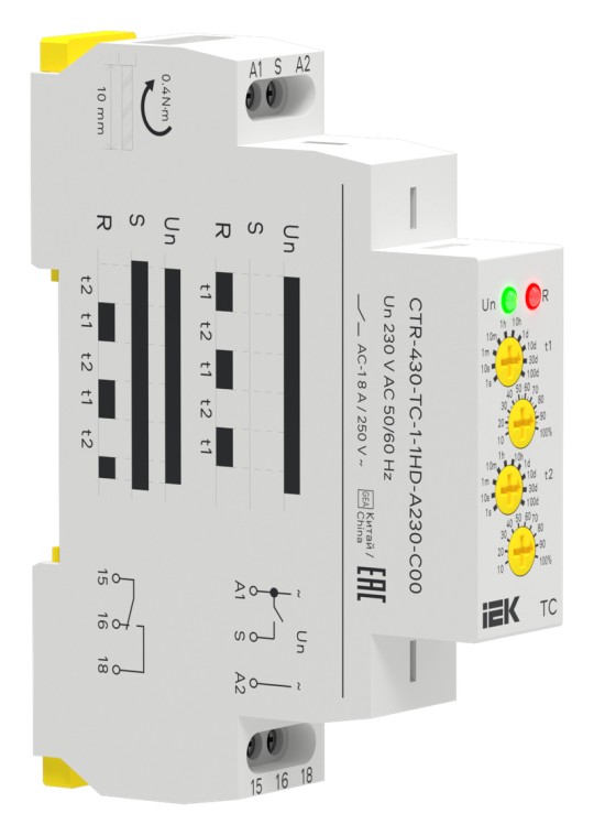 Реле циклическое TC 1 конт. 230В AC IEK