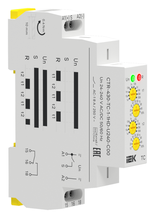 Реле циклическое TC 1 конт. 24-240В AC/DC IEK