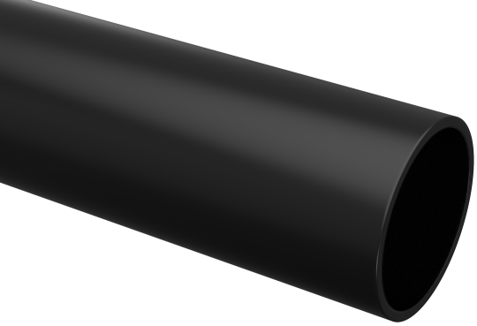 Труба гладкая жесткая тяжелая ПНД d=32мм черная (100м) IEK