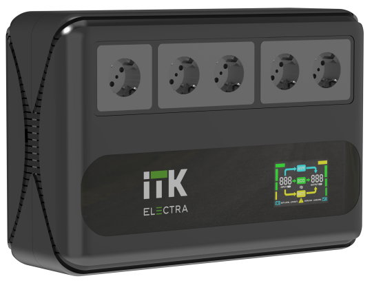 ITK ELECTRA LT5 ИБП 1кВА/0,6кВт LCD с АКБ 1х9AH