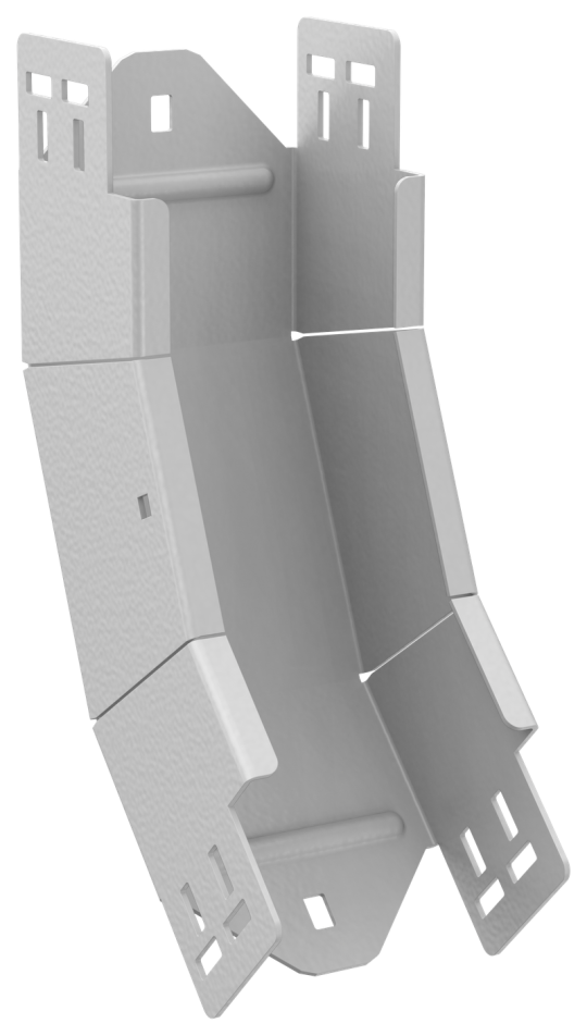 ESCA 7 Поворот верт. внутр. 45град 80х100-2,0 RAL 9016 IEK