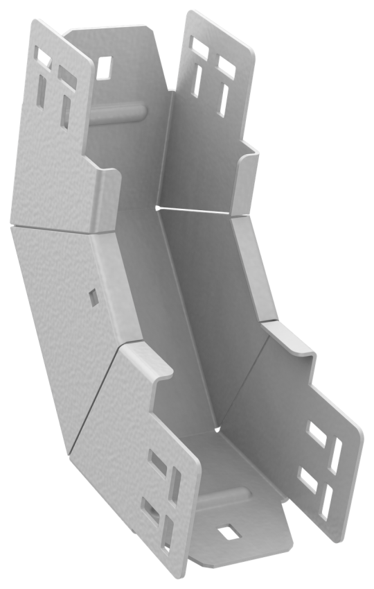 ESCA 7 Поворот верт. внутр. 90град 80х80-2,0 RAL 9016 IEK