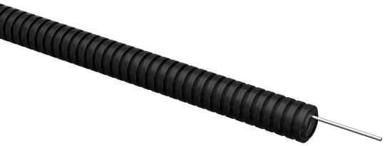 ELASTA Труба гофр. ПВХ d=16мм с зондом черная (100м) IEK