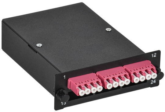 ITK Кассета для кросса ST OM4 MPOf 3хLC-quad (12 ОВ)