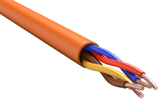 ITK Кабель КПСнг(А)-FRLS 2х2х0,35 оранжевый (200м)