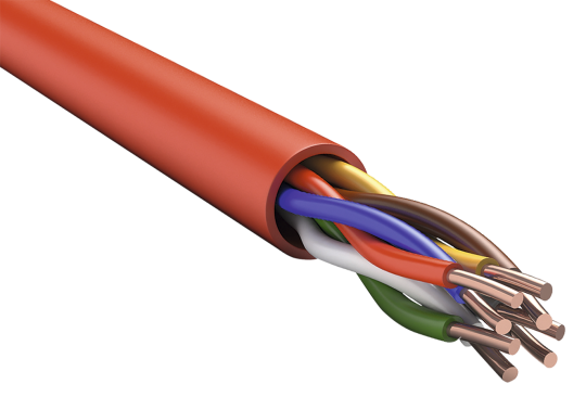 ITK Кабель КПСнг(А)-FRLSLTх 2х2х0,50 красный (200м)