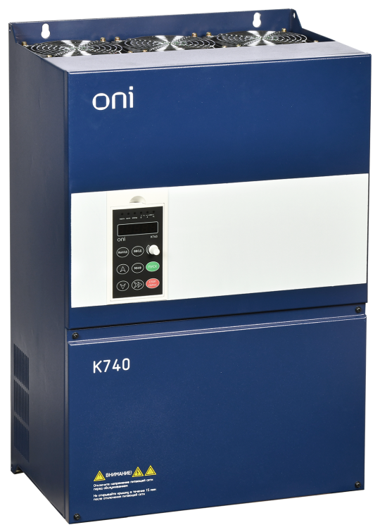 ПЧ K740 380В 3Ф 75-93кВт 152-176А энк. Profibus ONI