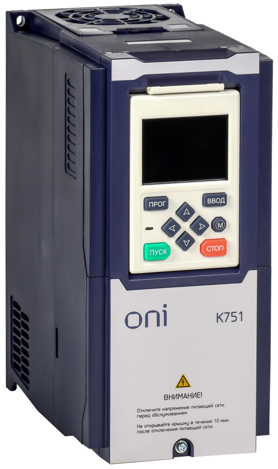 ПЧ K751 380В 3Ф 22-30кВт 45-60А встр. торм. ДПТ ONI