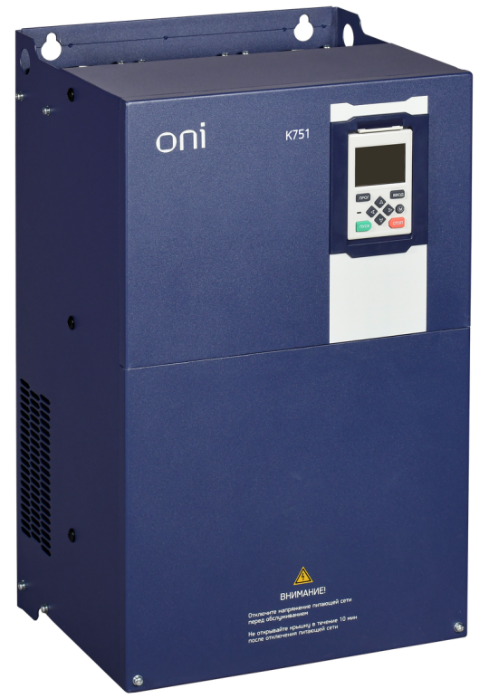 ПЧ K751 380В 3Ф 45-55кВт 91-112А встр. торм. ДПТ ONI