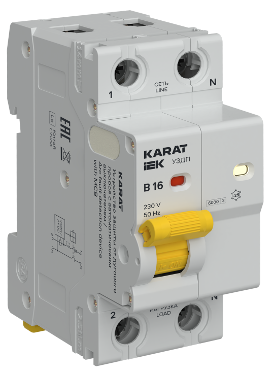 KARAT УЗДП с авт. выкл. 1P+N B 16А IEK