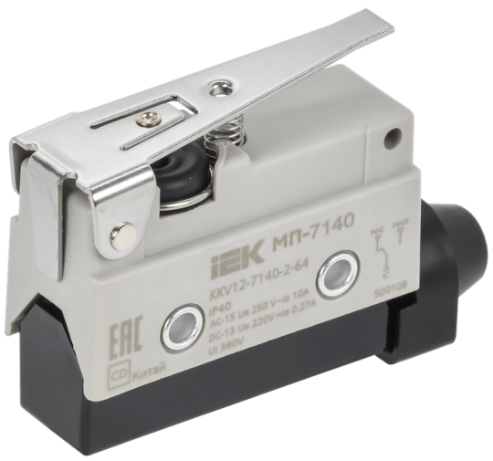 Микр. конц. МП-7140 укор. рычаг IP40 IEK