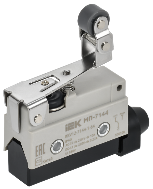 Микр. конц. МП-7144 укор. рычаг с рег. рол. IP40 IEK