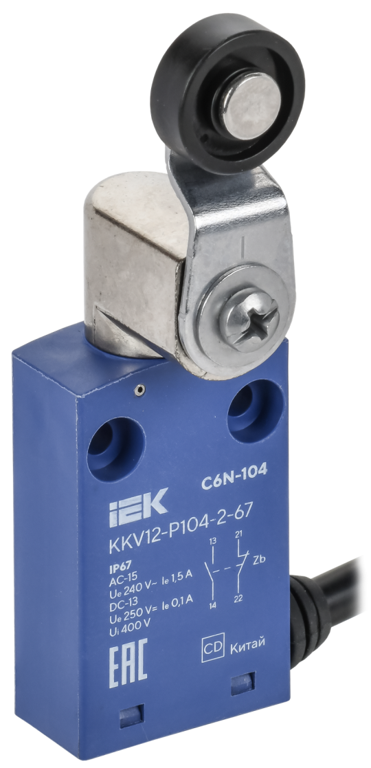Выкл. конц. C6N-104 рычаг с рол. IP67 IEK