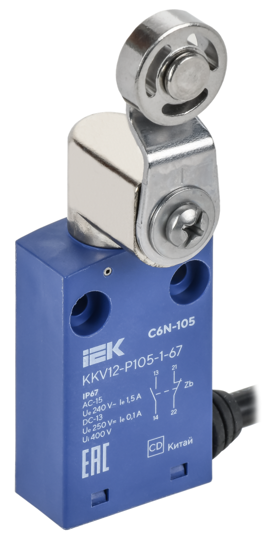 Выкл. конц. C6N-105 рычаг с мет. рол. IP67 IEK