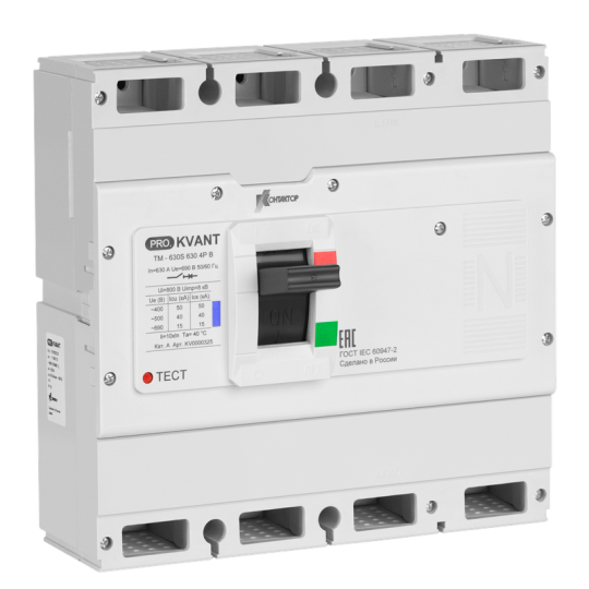 Выкл. авт. PRO.KVАNT TM-800H 4P 630А 70кА C