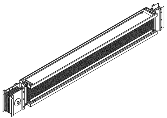 Секц. прям. 2-2,99м 800А Al 3L+N+PER IP55 тран. IEK