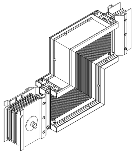 Секция Z вверх н/2 2000А Al 3L+N+1/2PE IP55 тран. IEK