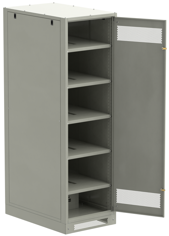ITK LINEA B Шкаф (пустой) 2000х600мм дверь метал. сер.