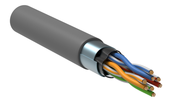 ITK Витая пара F/UTP 5E 4х2х0,52 PVC серый (305м) РФ/С