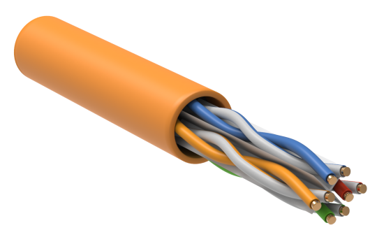 ITK Витая пара U/UTP кат.6 4x2х23AWG LSZH оранжевый (305м)