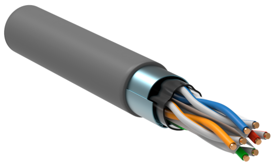ITK Витая пара F/UTP 6 4х2х23AWG LSZH серый (305м) РФ/Т